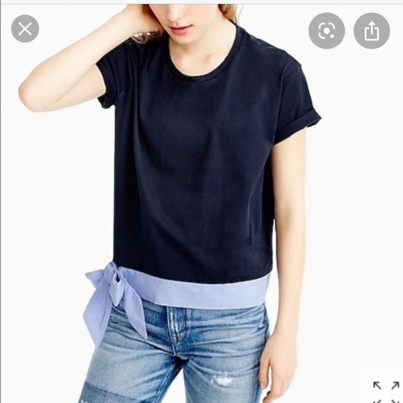 J. Crew Tops - J Crew Side Tie T-Shirt